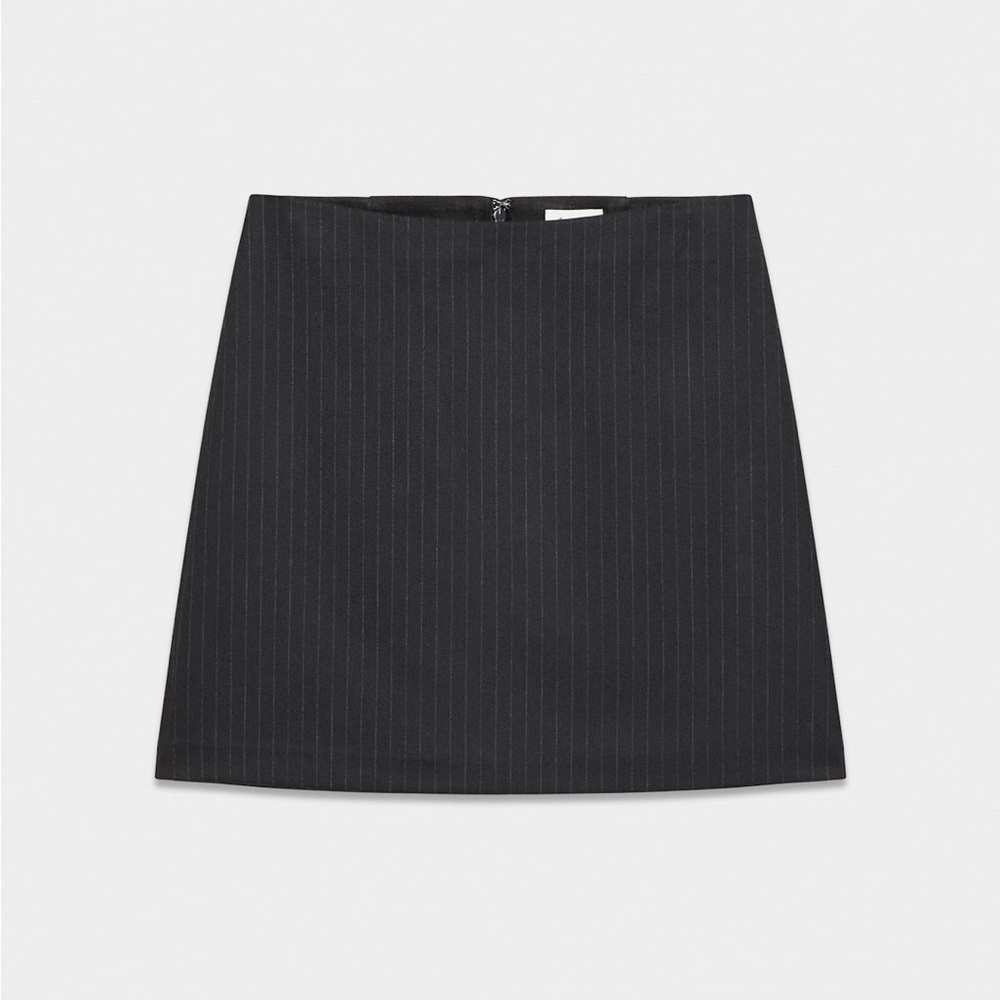 New - Aritzia Wilfred Classic Mini Skirt - Pinstripe